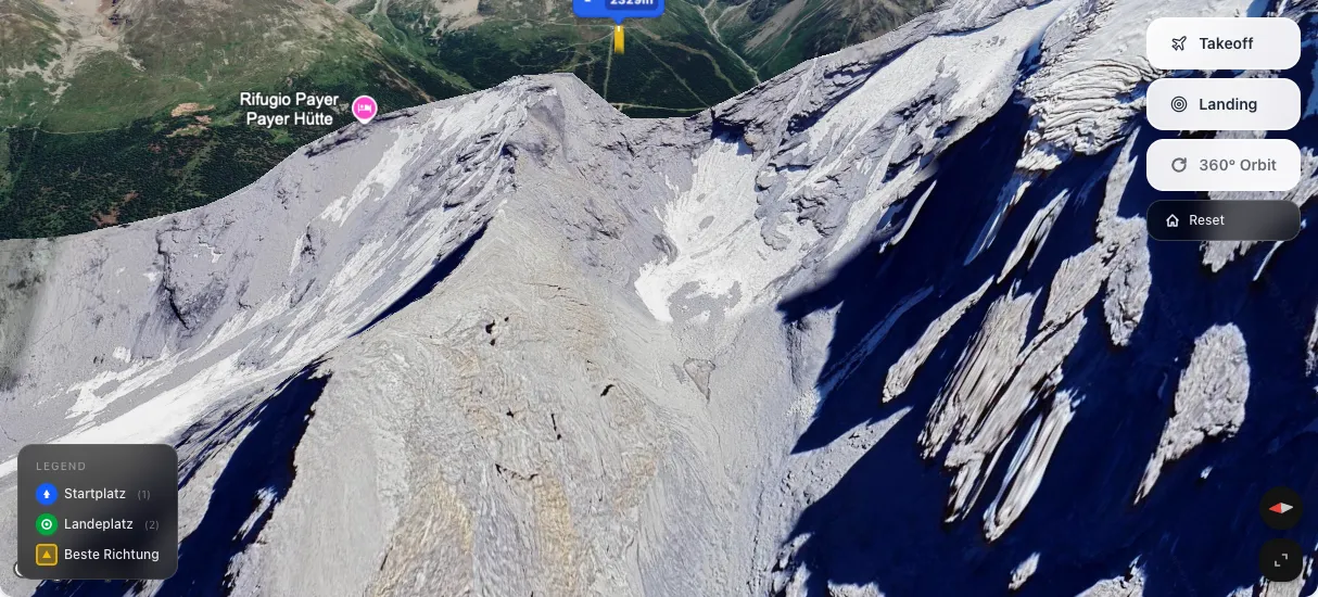 3D terrain map preview